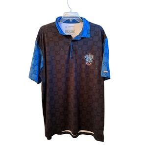 RSVLTS Harry Potter Ravenclaw Polo Breakfast Balls Golf Blue Black Mens XL